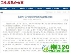 国家卫健委：3月1日0—24时新增确诊病例